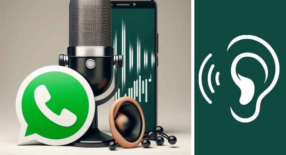 Oir notas de audio de WhatsApp antes de enviarlas