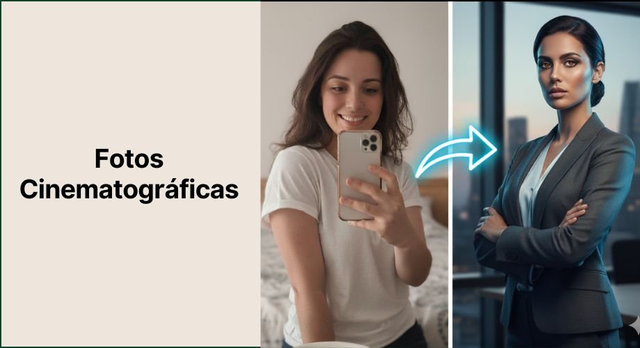 Foto generada a partir de una selfie, y mejorada por IA